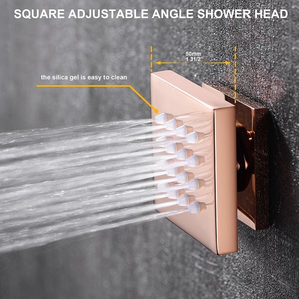Cascada Capri 9"x22” Music LED Shower System - Dimensions
