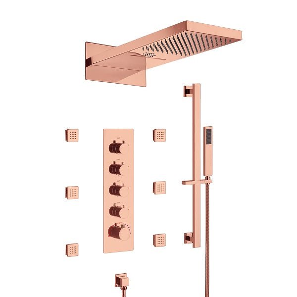 Cascada Capri 9"x22” Music LED Shower System - View 15