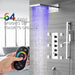 Cascada Capri 9"x22” Music LED Shower System: The Smart Way to Shower - Side View