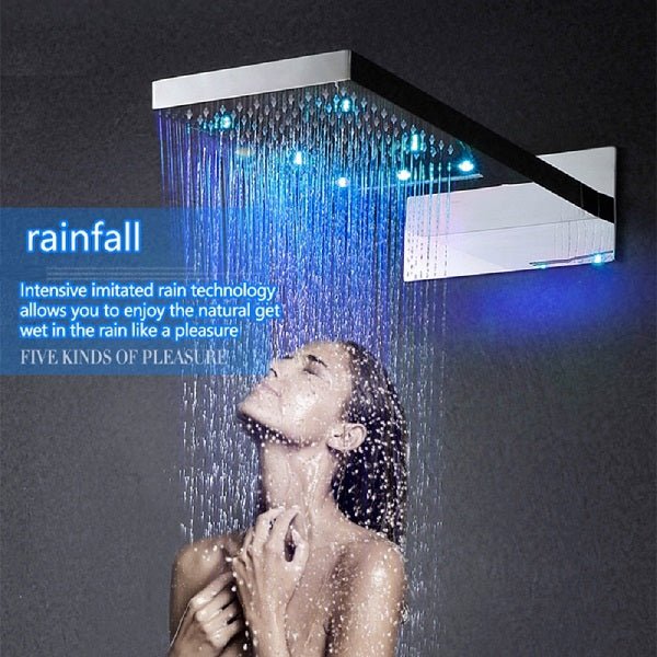 Cascada Showers 9"x22" Shower Set With 3-Way Thermostatic Valve - Product Image 8