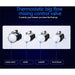 Cascada Showers 9"x22" Thermostatic Shower System With Automated LED Color Change - Product Image 7