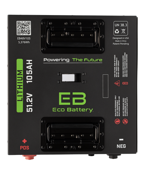 51V 105Ah LiFePO4 Battery Bundle / Evolution / Universal - angle view