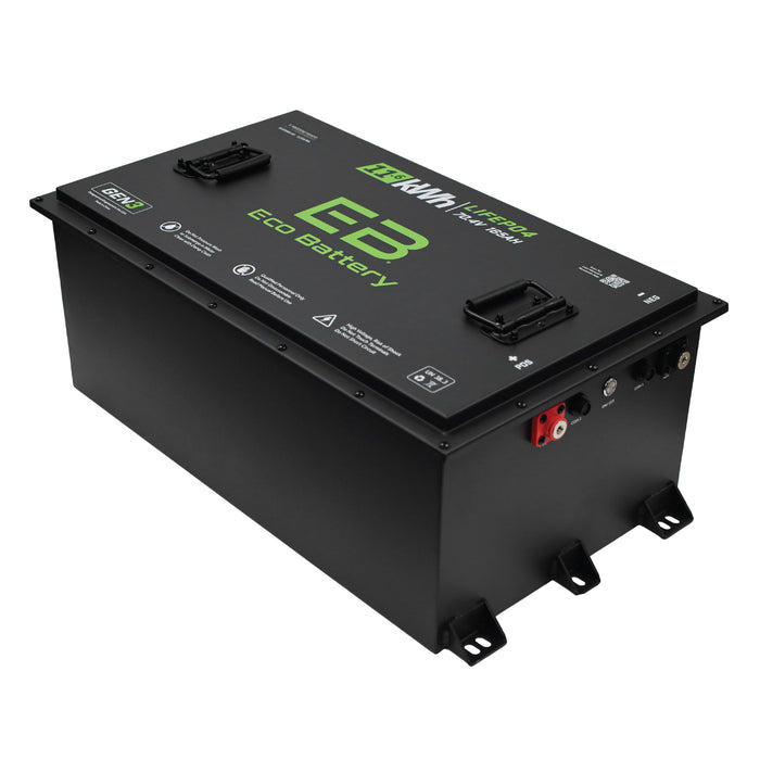 70V 165Ah LiFePO4 Battery - angle view