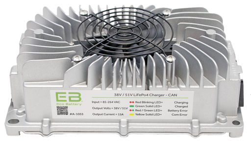 38V-51V 15A CAN Charger - front view