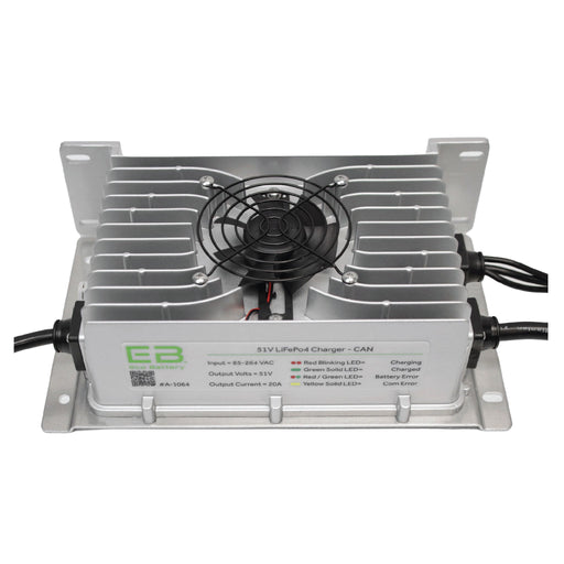 51V 20A CAN Charger - front view