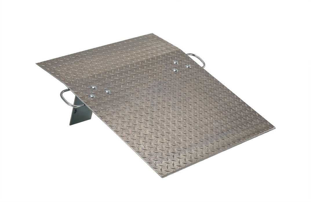 Vestil A-3036 Aluminum Hand Truck Dock Plate 30 in. x 36 in. 500 lb. Capacity Silver