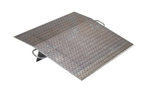 Vestil A-3630 Aluminum Hand Truck Dock Plate 36 in. x 30 in. 500 lb. Capacity Silver