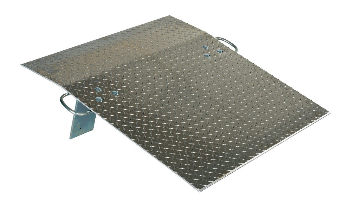 Vestil A-3636 Aluminum Hand Truck Dock Plate 36 in. x 36 in. 500 lb. Capacity Silver