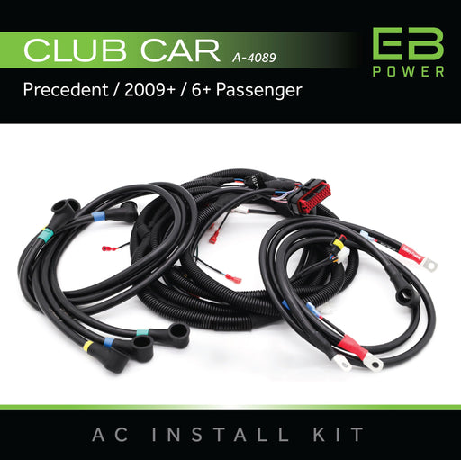 Eco Battery AC Install Kit — Club Car Precedent — 2009+ — 6 Passenger