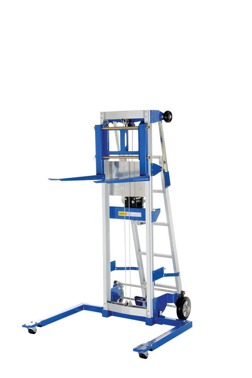 Vestil A-LIFT-LAD factory installed aluminum/steel retractable ladder for a-lift models - view 2