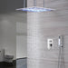 20'' or 24'' Ceiling-Mounted Chrome Rainfall Shower Faucet - front view