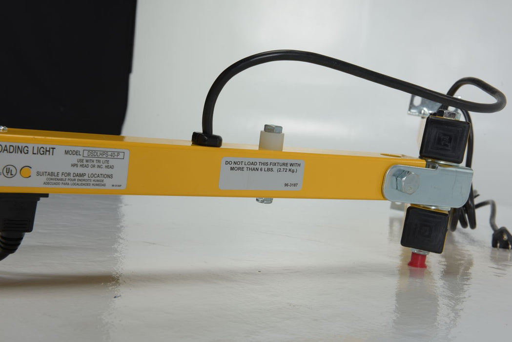 Vestil AALLS-40 aluminum adjustable high pressure sodium double arm loading dock - view 7