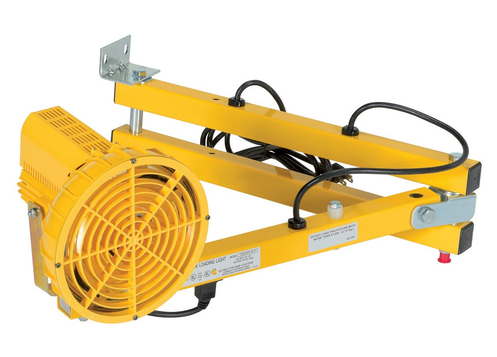 Vestil AALLS-40 Aluminum Adjustable High Pressure Sodium Double Arm Loading Dock Light 40 in. Yellow
