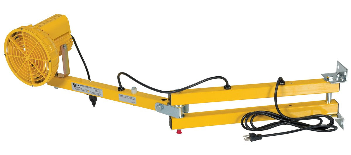 Vestil AALLS-40 aluminum adjustable high pressure sodium double arm loading dock - view 2