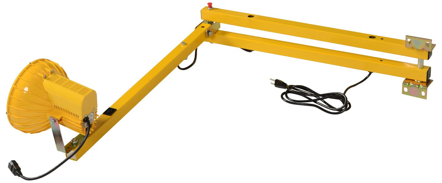 Vestil AALLS-60 Aluminum Adjustable High Pressure Sodium Double Arm Loading Dock Light 60 in. Yellow
