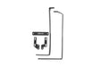 DV8 Offroad 2023-2026 Ford F-250/350/450 ACC Relocation Bracket – product view, image 1 of 7