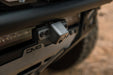 DV8 2021-2026 Ford Bronco & Bronco Raptor Tube Front Bumper Camera Relocation Bracket – installed on vehicle, image 5 of 8