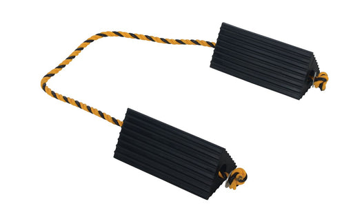 Vestil AC-13 Rubber Airline Wheel Chock 5 in. x 10 in. Black