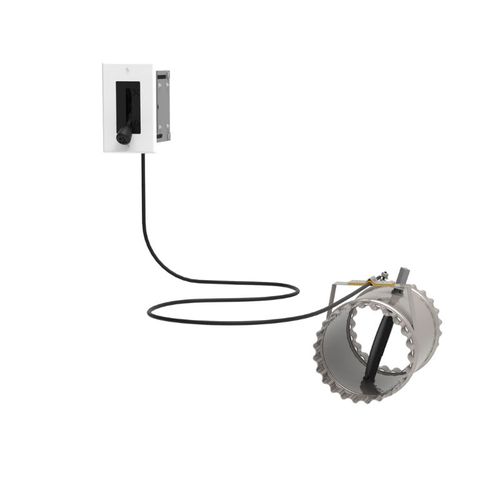 Drolet 5"Ø Fresh Air Intake Register With Airtight Damper fresh air intake kit - front view