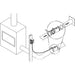 Drolet 5"Ø Fresh Air Intake Register With Airtight Damper fresh air intake kit - side angle