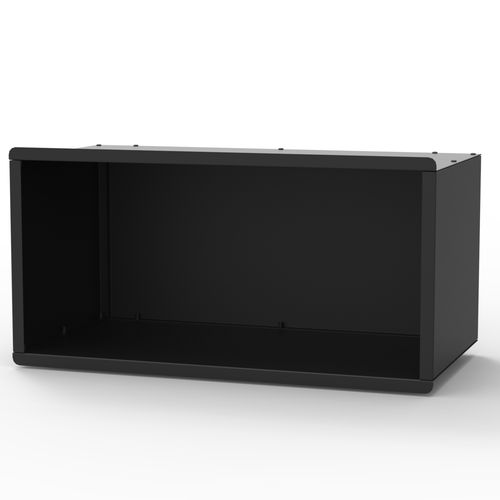 Drolet 48" Wood Storage With Finishing Trim wood storage - front view