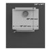Drolet Tempered Glass Hearth Pad 10 Mm - 44" X 36" hearth pad - side angle