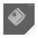 Drolet Black Steel Hearth Pad 54" - Corner hearth pad - feature detail