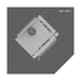 Drolet Black Steel Hearth Pad 60" - Corner hearth pad - feature detail