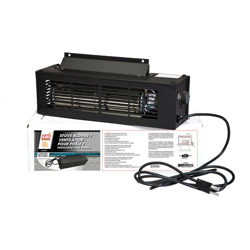 Drolet Blower With Variable Speed Control (up To 130 CFM) stove blower - front view