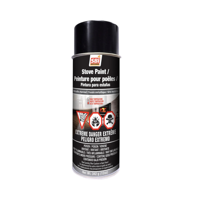 Drolet Metallic Charcoal Stove Paint, 12 oz Aerosol AC05958