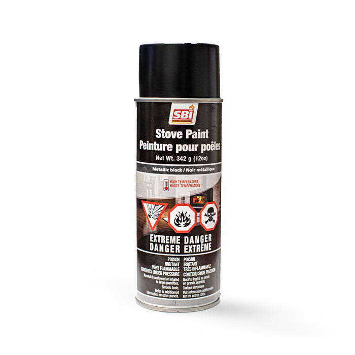Drolet Metallic Black Stove Paint, 12 oz Aerosol AC05959