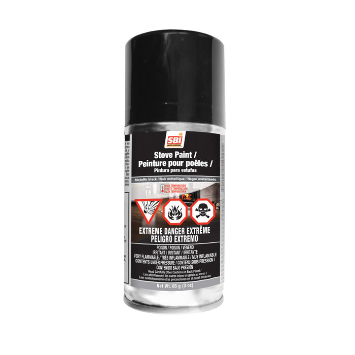 Drolet Metallic Black Stove Paint, 3 oz Aerosol AC05963