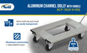 Vestil ACP-1824-9-HDL aluminum channel dolly with handle feature overview 1