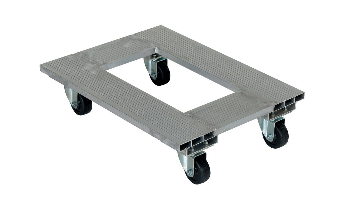Vestil ACP-1824-9 Aluminum Channel Dolly 18 in. x 24 in. 900 lb. Capacity Silver