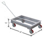 Vestil ACP-2136-20-HDL aluminum channel dolly with handle dimensions diagram