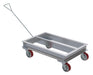 Vestil ACP-4042-20-HDL Aluminum Channel Dolly with Handle 40 in. x 42 in. Deck with Poly-On-Steel Casters 2,000 lb. Capacity 