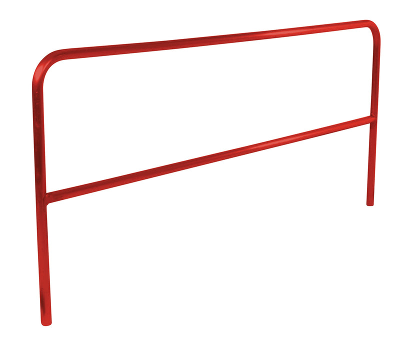 Vestil ADKR-10-RD Aluminum Pipe Safety Railing 120 in. Length Red