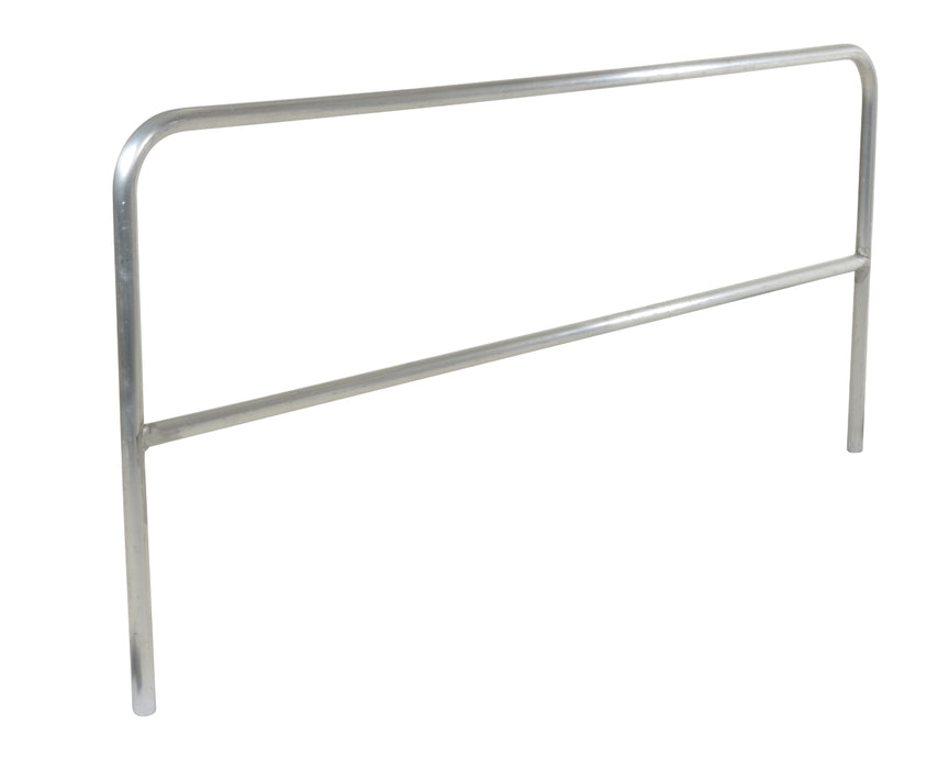 Vestil ADKR-10 Aluminum Pipe Safety Railing 120 in. Length Silver