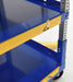 Vestil AEC-3660-3-GFN steel ergo cart with adjustable shelves and glass filled - view 7