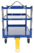 Vestil AEC-3660-3-MR steel ergo cart with adjustable shelves and mold on - view 4
