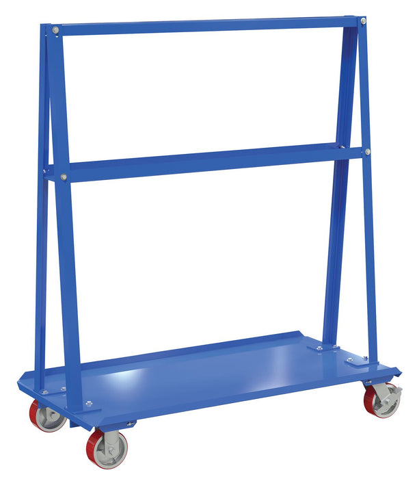 Vestil AF-2448 Steel A-Frame Cart 24 in. x 48 in. 2,000 lb. Capacity Blue