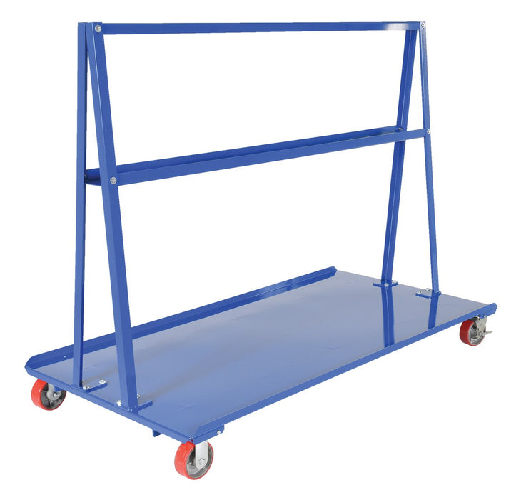 Vestil AF-3672 Steel A-Frame Cart 36 in. x 72 in. 2,000 lb. Capacity Blue