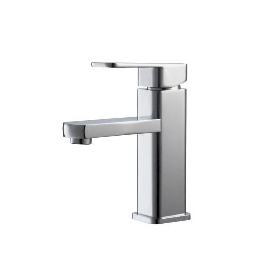 KubeBath Aqua Soho Chrome Single Hole Mount Bathroom Vanity Faucet