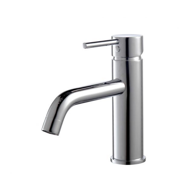 KubeBath Aqua Rondo Chrome Single Hole Mount Bathroom Vanity Faucet