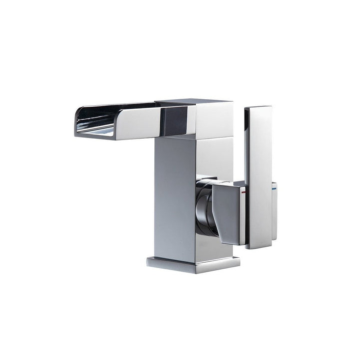 KubeBath Aqua Fontana Chrome Single Lever Waterfall Faucet