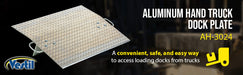 Vestil AH-3024 aluminum hand truck dock plate feature overview 3