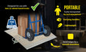 Vestil AH-3024 aluminum hand truck dock plate feature overview 2