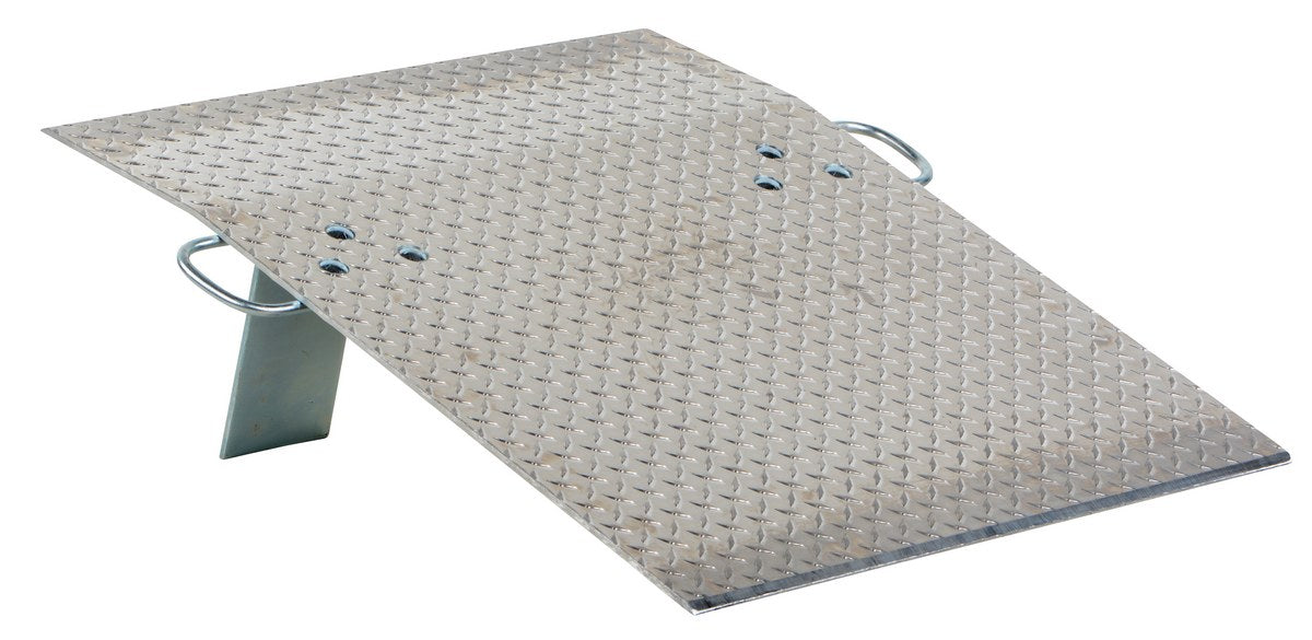 Vestil AH-3036 Aluminum Hand Truck Dock Plate 30 in. x 36 in. 700 lb. Capacity Silver