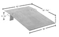 Vestil AH-3648 aluminum hand truck dock plate dimensions diagram
