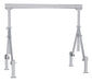 Vestil AHA-2-10-8-ALO Aluminum Adjustable Height Gantry Crane With Adjustable Leveling Option 10 ft. Wide X 8 ft. Max Usable 